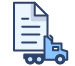 truck and invoice icon