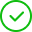 Check mark inside a circle
